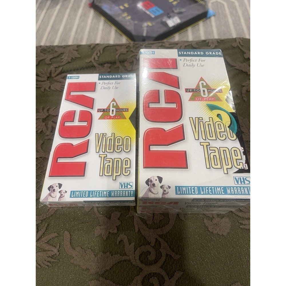 SEALED! RCA T-120H Standard Grade Blank VHS Video Tapes Lot of 4 NEW